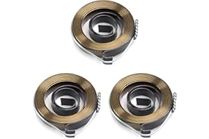 MroMax 3 Stück Bohrmaschinenfeder, 0,1 x 0,8 x 100 cm, Federfeder-Rücklauffedermontage, 0,8 x 8 x 1000 mm, Bohrpresse, Federstahl, chemische Schwärzung