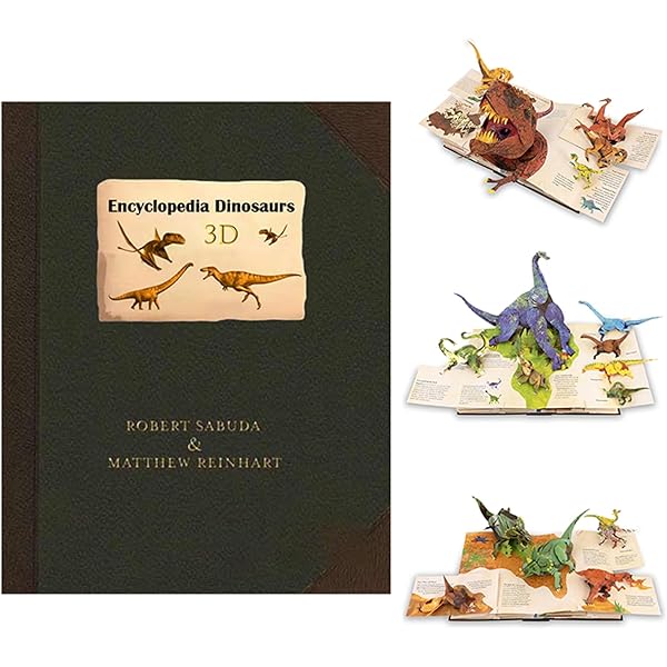 3D Dinosaurier Buch Prehistorica - Pop-Up Enzyklopädie Für Kinder Mit Interaktiven Elementen