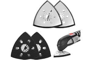 KLAIMBMO 4 pezzi starlock levigatura, fein multimaster accessori levigatura, accessori multiutensile, accessori multiutensile parkside per Utensili Oscillanti, Levigatura Oscillante (93mm)