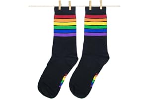 ROITS Pride Strumpor - Unisex Regnbågsstrumpor i Premium Kammad Bomull
