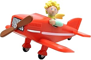 PLASTOY Creative Converting-PLA61029 Nein Figurine Piccolo Principe in Aereo Gioco, Colore: Rosso, PLA61029