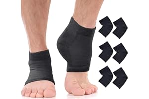 ARMSTRONG AMERICA Moisturizing Socks for Men & Women | Cracked Heel Treatment with Aloe Vera | Moisturizer Foot Callus Remover | Aloe Socks for Cracked Heels & Dry Rough Feet (Black - 3 Pairs, X-Large)