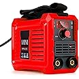 NAIMP Small Welder Machine, Mini Portable ARC Welder, Digital LED Display, 220V MMA Welding Inverter Gasless Tool, Included Electrode Holder,Work Clamp, Input Power Adapter Cable and Brush.