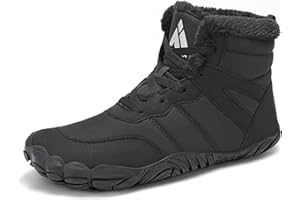 Mishansha Barefoot Botas Invierno Hombre Mujer Calentitas Botines de Nieve Cómodas Antideslizante GR.36-48