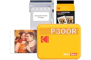 KODAK Impresora Fotográfica Mini 3 Retro P300RY60 Amarillo