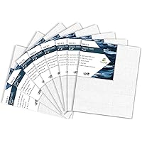 HomeStrap Cotton Canvas Board Medium Grain 4" X 6" - Pack of 8 - White
