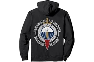 1ER RÉGIMENT PARACHUTISTES INFANTERIE FRANCE ARMY Parachutiste militaire de la Force Spéciale RDIMa 1ère Infanterie Sweat à Capuche