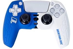 FANTROLLER Offiziell lizensierte Schutzhülle kompatibel für PS5 Controller Zubehör Hertha BSC Berlin Anti-Rutsch Schutzhülle Skin Case für FIFA und Bundesliga Fans