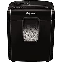 Fellowes Powershred 6C Personal 6 Sheet Cross Cut Paper Shredder for