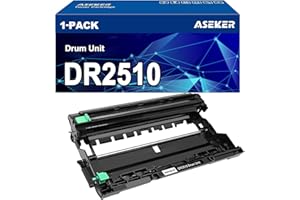 ASEKER DR2510 DR-2510 Tambor 15000 Páginas Compatible para Brother HL-L2400DWE HL-L2445DW DCP-L2620DW DCP-L2627DW DCP-L2660DW DCP-L2665DW MFC-L2800DW MFC-L2827DW MFC-L2835DW MFC-L2860DW Impresora
