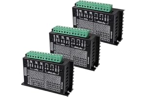3PCS TB6600 4A 9-42V Stepper Motor Driver CNC Controller, Dealikee Nema 17/23 Stepper Motor Single Axes Two Phase Hybrid Stepper Motor