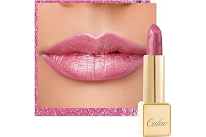 Oulac Rossetto Metallizzato Lucido Rosa, Altamente Pigmentato, Lucentezza 3D, Lunga Durata, Formula Cremosa e Idratante, Vegan, 4,3g (11) Hip & Hippie