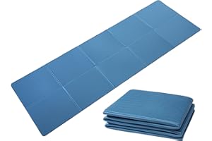 Good Nite Tappetino da yoga pieghevole, antiscivolo, portatile, per fitness, pilates, sport, viaggi, esercizi, per donne e uomini, 183 x 61 x 0,6 cm