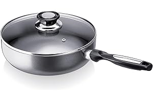 Beka 13075244 Pro Induc Anthracite sauteuse + couvercle verre en aluminium intérieur revêtu 24 cm