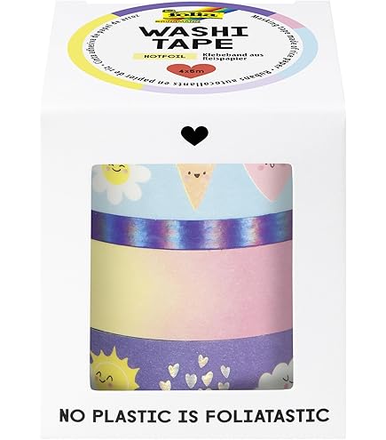 Washi Tape set - hotfoil, zilver/patroon online kopen