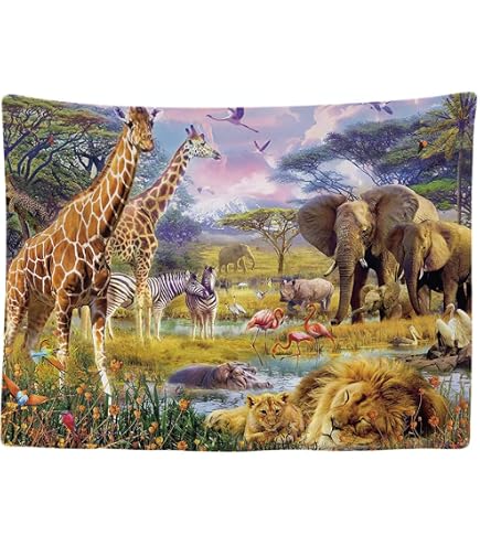WEBEEDY Arazzo Fosforescente Funghi Con Occhi, 130x150 Cm, UV Reactiv, Decorazione Da Parete Estetica