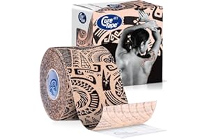 ‎CURETAPE CureTape Kinesiologie Tape – 25 % Extra-Klebekraft | Latexfreies & Wasserfestes Sport-Tape für Muskel- & Gelenkunterstützung | TÜV-Zertifiziert | 5cm x 5m | Tattoo-sicher & hautfreundlich