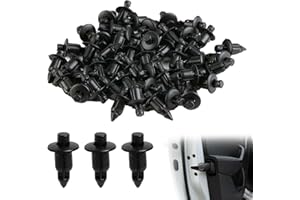 ZFRITP 50PCS Clips de Carénage,Rivet en Plastique 6mm Vélo Carénage Garniture Panneau Fixations Pinces,Busirde Rivet en Plastique vélo Carénage Garniture Panneau Fixations Pinces pour Yamaha Suzuki Kawasaki.