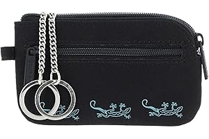 oxmox Schlüsseletui New Cryptan Keyholder Lizard Print Cyan Black