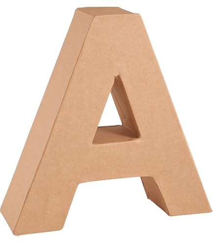 Lettre P En Carton Naturel 17,5x5,5 Cm - Décoration Créative à Peindre