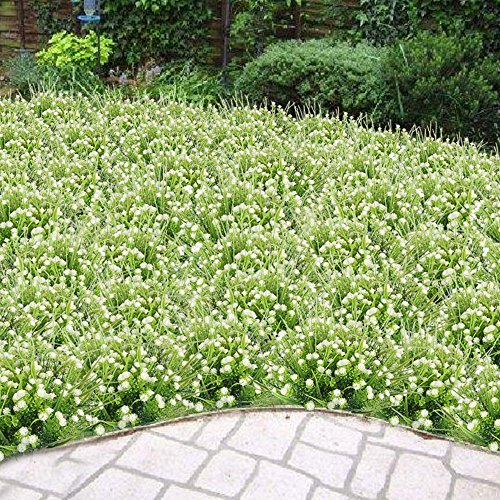 Künstliche Sträucher, Houda 4 Faux Kunststoff Eukalyptusblätter Sträucher Fake Simulation Greenery Pflanzen Innen Außen Home Garten Büro Veranda Hochzeit Decor Style 2 - 3