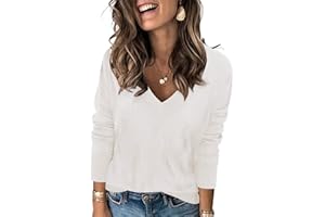 Cuptacc Sweter damski z dekoltem w serek 2024 Wiosna Termiczna koszula z długim rękawem Casual Bawełna Elegancka koszula