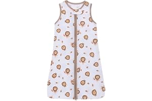 AMO NENES Sac de couchage bébé enfant, Sac de couchage bébé été Petits enfants Pyjamas sans manches, 100% coton respirant Sac de couchage bébé unisexe Pyjamas, Sac de couchage bébé
