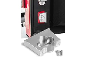 Savadicar TL01 Heckklappenbegrenzer, Aluminiumlegierung Heckklappenriegel, Heckklappenstopper für 2007-2018 Jeep Wrangler JK JKU 2-Türer & 4-Türer, Heckklappen-Ersatzzubehör, Silber, 1 Stück