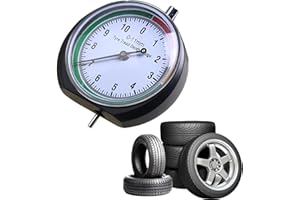 VCSJW Reifenprofilmesser,Profiltiefenmesser Für Reifen in Mm Zifferblatt,Reifenprofiltiefenmesser,Reifen Profiltiefe Messen, Reifentiefenmesser Mit Intelligenter, Für Motorrad, Auto, Lkw (Schwarz)