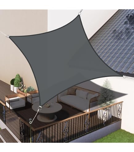 Fallschirm-Sonnensegel (100 x Höhe 250 cm, Gelb/Weiß) Garten