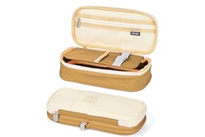 Coolzon Estuche Escolar Extensible, Estuche de lápices de Gran Capacidad, Bolsa de lápices Escolar, papelería, Organizador de Maquillaje