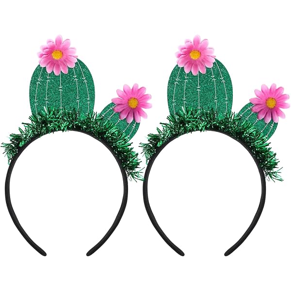 VICASKY 2 Stck Kaktus-Stirnband Kaktusblten-Stirnband Grn Party- Strand  Pool-Party Haarreifen Tropische Haardekorationen Fr Hawaii- : Amazon.de:  Kosmetik