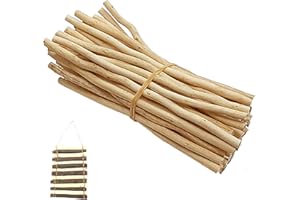ZAHD 50pcs Naturale centrotavola Decorativo Bastoncini Bastoncini Di Legno Per Artigianato Naturale Di Betulla Ramoscelli Artigianato decorazione la casa fai da te (lunghezza 20 cm - 0.5-1.2 cm) (A)