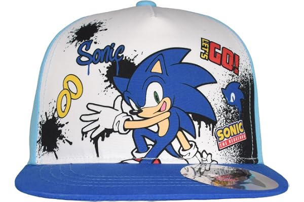 United Labels Sonic The Hedgehog keps för pojkar – barnkeps basebollkeps justerbar blå/turkos
