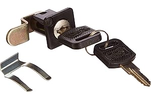 Alubox 38675 Serratura Ricambio per Cassetta Postale Marca TRIMEC Art AB Serie Si SE LI Sir DR2E FT, Nero argento