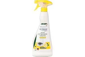 ‎HEITMANN PURE HEITMANN pure Reine Citronensäure Sprühflasche: Ökologischer Bio-Entkalker für Oberflächen, 1 x 500ml