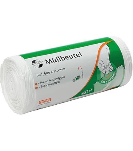 Sac Poubelle 80l Lot De 40 Sacs Poubelle Blancs Deiss 630x850 Mm