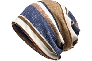 TERYNANLE Beanie Hat for Women, Slouch Beanie Unisex Skull Cap Stylish Beanie Winter Hat, Soft Comfy Headwear Chemo Cap Cozy Sleep Cap for Hair Loss, Multi-use As Beanie Hat, Neck Warmer, Turban, Helmet Liner