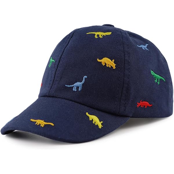 Casquette Bébé Baseball Dinosaure - Chapeau Soleil Ajustable Garçon Fille 0-8 Ans - DRESHOW