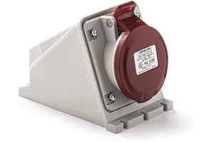 FAMATEL - Base superficie IP44 | 3P+T | 32A | 380-415V | Rojo