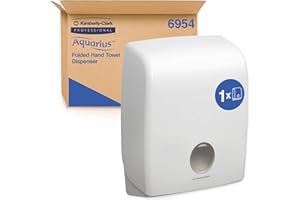 KIMBERLY-CLARK PROFESSIONAL Aquarius, 6954, Spender für C-gefaltete Formathandtücher, weiß, 1 x 1 Spender
