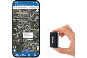 ZEERKEER Mini localizador GPS, Potente localizador GPS magnético, posicionamiento con SIM Gratuito en Tiempo Real para Animales, niños, vehículos, localizador antipérdida, aplicación Gratuita TK913