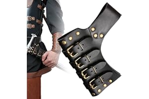 Peegsan Rapière médiévale en Cuir | Cintre de Ceinture médiéval pour rapière | Rapière Universelle de Grenouille en Cuir médiéval pour épée Large et coutelas, Accessoires de déguisement Cosplay