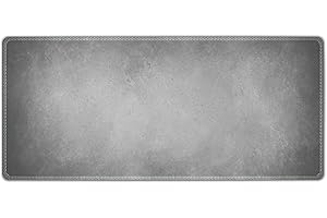 Silent Monsters Tapis de Souris XXL 90 x 40 cm, Mouse Pad Grand, Motif Gris, Tapis de Souris en Tissu, antidérapant, Silencieux, Le Jeu vidéo, Bureau, Home Office, Lavable, Enroulable, Cousu