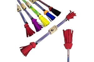 Juggle Dream Picasso Flowerstick con Ultra-Grip Silicona Recubierto Palos de Mano. Fibra de Vidrio Irrompible. para Malabares y Bailando (Plata/Rojas)