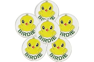 FINGER TEN Golf Ball Marker for Ladies Men Value 6 Pack, Golf Accessories Ballmarker Magnetic fit Golf Divot Tools Hat