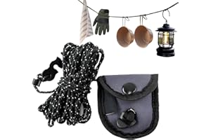 DEVANTIA Ausziehbare Wäscheleine Camping Reisewäscheleine Clothesline - 3m Camping Wäscheleine mit Perlen, Reflektierend Wäscheleine Draußen, Keine Wäscheklammern erforderlich, Perfekt für Camping, Wohnmobil