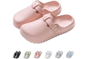 IDEINER Women Garden Clogs Shoes Men Slip on Mules Sandal Lightweight Nurse Kitchen Clogs Ladies Clogs in Print Design Walk Shoes Size UK 4-9.5