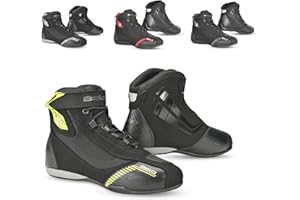 MAXIMO-MOTO Motorbike Boots, Motorcycle Boots Racing and Touring Short Ankle Shoes, Motorcycle Shoes, Motorbike Shoes