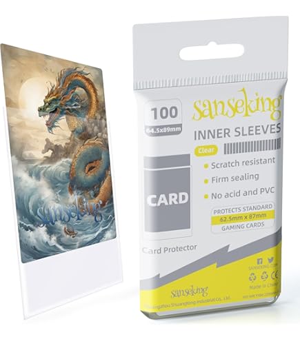 63x90mm 50PCS Holographic Sleeves YGO Card Sleeves Illustration Anime Protector
